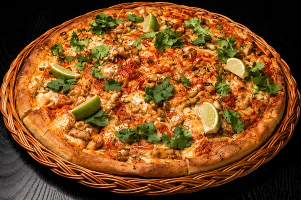 26. Thaisommer med kylling, ananas, cashewnøtter, vårløk og søt chilisaus