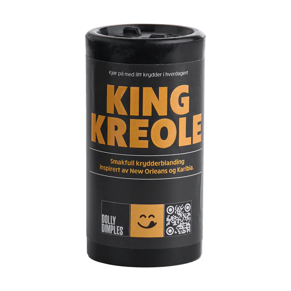 Dollys Delish King Kreole, krydderblanding i svart boks